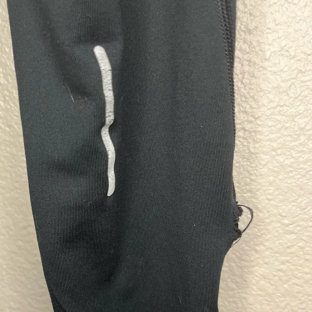 Nike Dri Fit Black Ankle Zip Leggings Size: Womens Tights - Picture 9 of 11